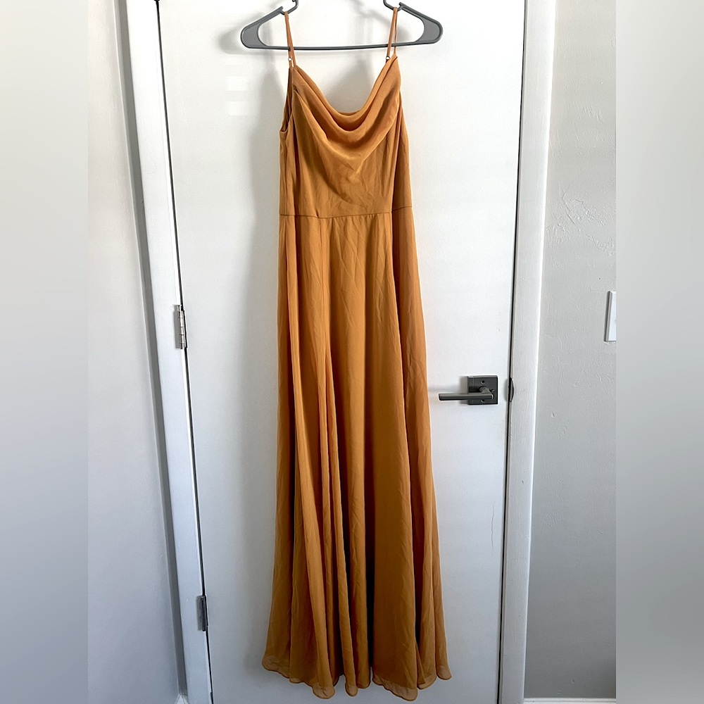 David’s Bridal Mustard Yellow Bridesmaid dress
